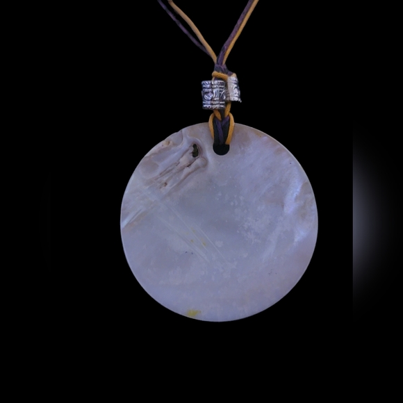 Hand Crafted Jewelry Yellow Heart Shell Coin Statement Necklace & Earrings set - Picture 16 of 16